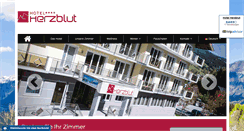 Desktop Screenshot of hotel-herzblut.at